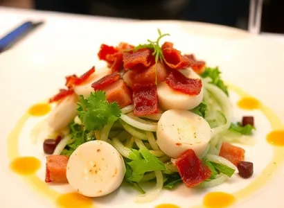Salade de poireaux au bacon