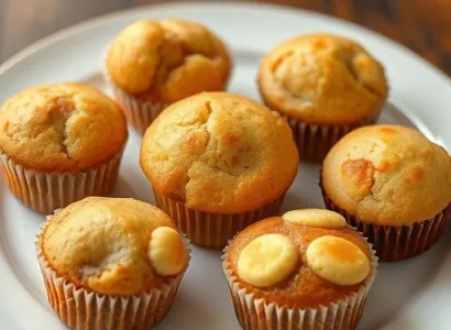 Muffins aux noisettes et caramel