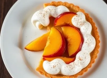 Tarte aux peches schnitz