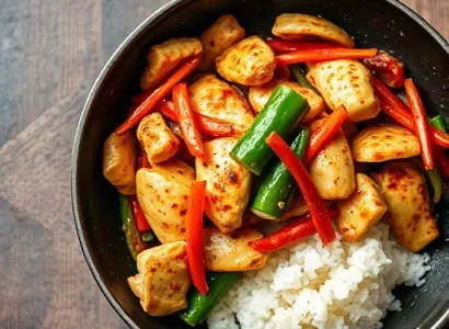 Poêlée japonaise au poulet