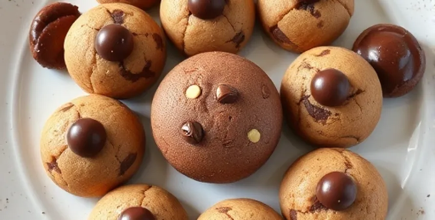 Cookies au beurre de pistolet et chocolat