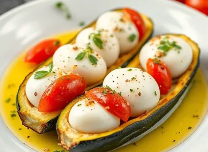 Courgettes farcies au fromage