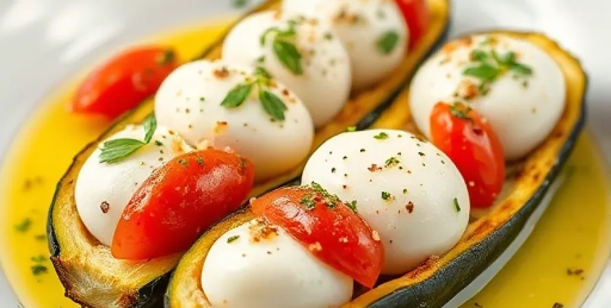 Courgettes farcies au fromage