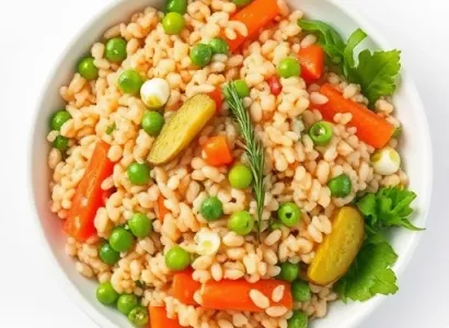 Salade d'orge et légumes