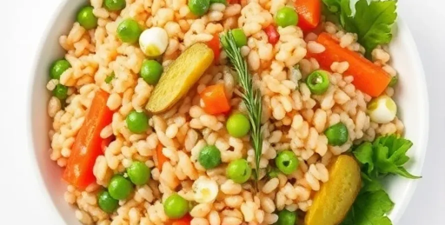 Salade d'orge et légumes