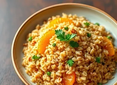 Pilaf d'oranges et d'orge