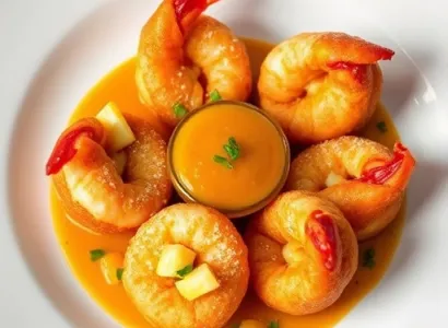 Beignets de crevettes au curry