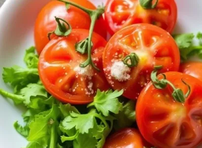 Tomates marinées au citron