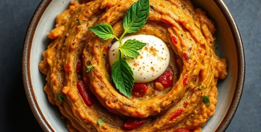 Tartine d'aubergine
