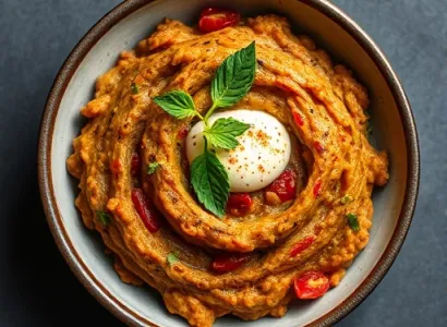 Tartine d'aubergine