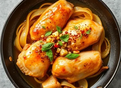 Poulet au citron sauté
