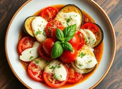 Parmesane d'aubergine et tomate