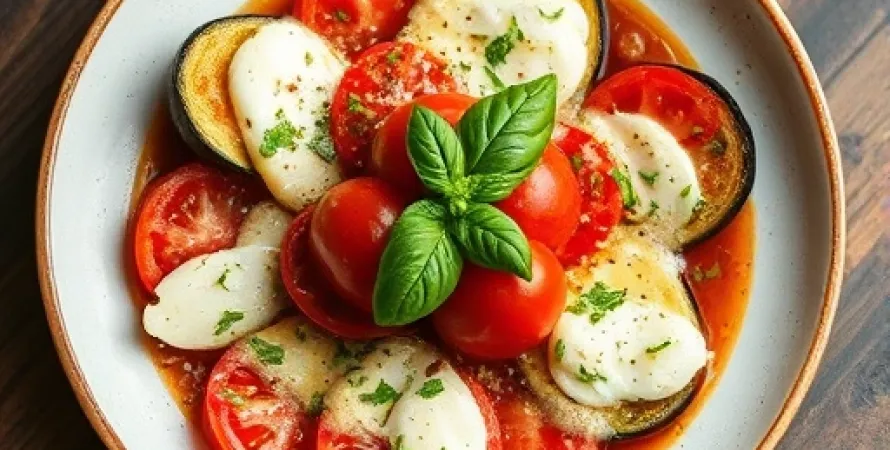 Parmesane d'aubergine et tomate