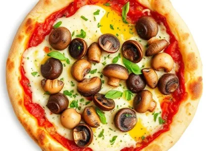 Pizza aux champignons