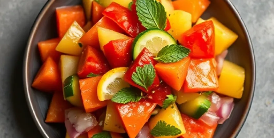 Salsa de fruit frais