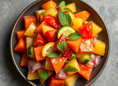 Salsa de fruit frais