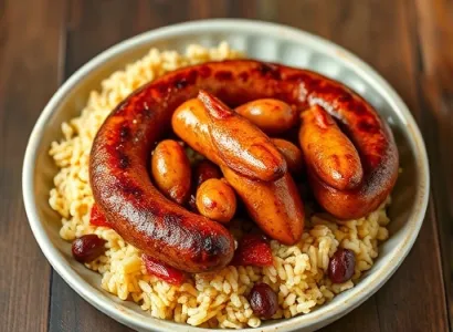 Saucisses d'alligator au crayfish