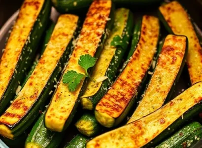 Courgettes au parmesan