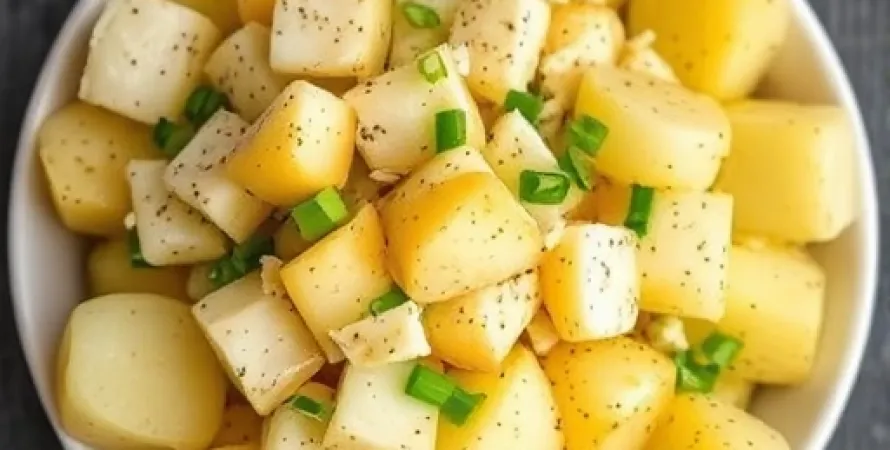 Salade de pommes de terre chaude au Dijon
