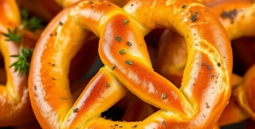 Pretzels aux herbes