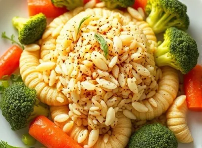 Nouilles de riz aux légumes
