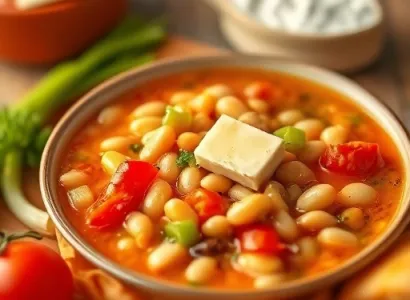 Soupe de haricots et tomates
