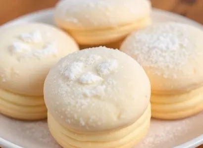 Biscuits velvet blancs