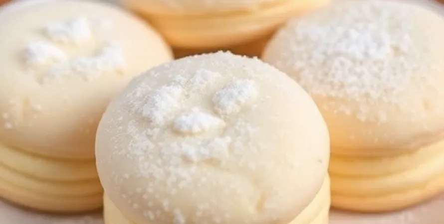 Biscuits velvet blancs