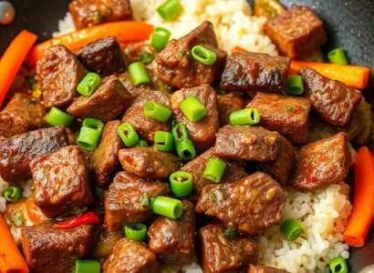 Saute de boeuf et légumes coréen