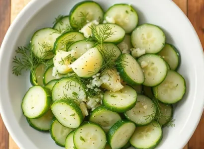 Salade de concombre à la médievale