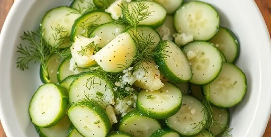 Salade de concombre à la médievale