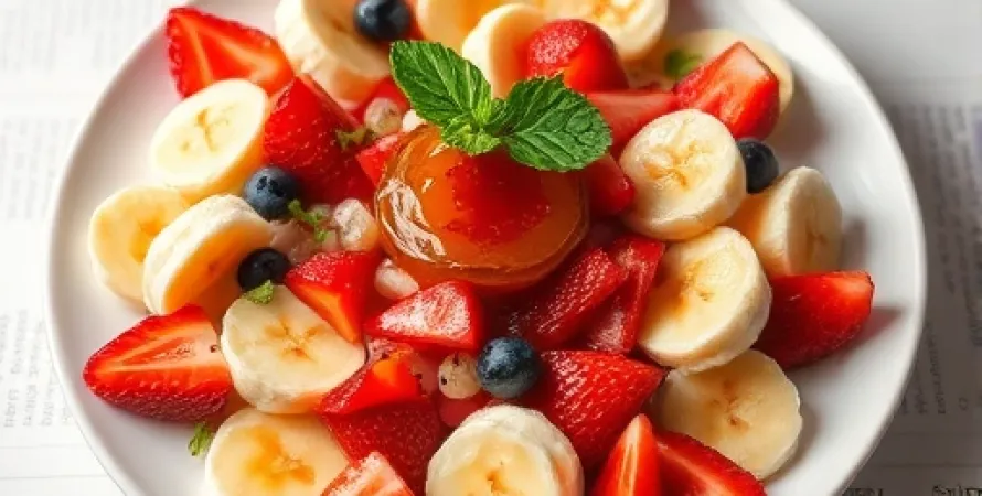Salade de fruits au jelly