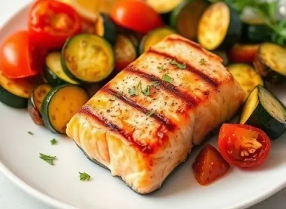 Saumon aux tomates et citron