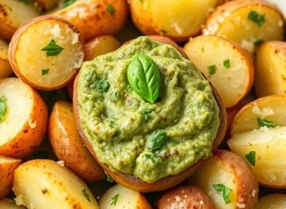 Pommes de terre au pesto