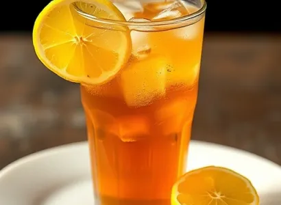 Thé glacé aux citrons