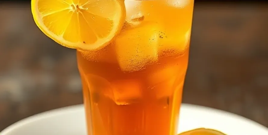 Thé glacé aux citrons