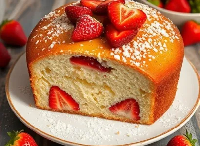Gâteau yaourt fraise