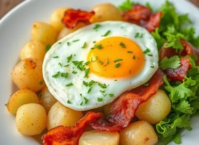 Pommes de terre allemandes au lard