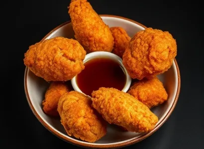 Poulet frit à la sauce