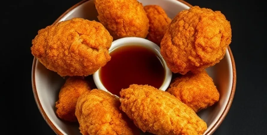 Poulet frit à la sauce