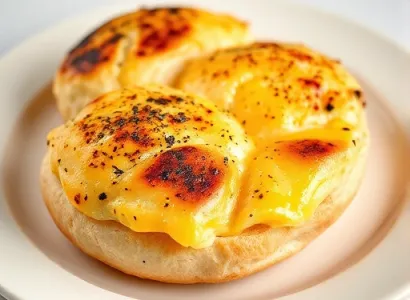 Bun aux oeufs et fromage
