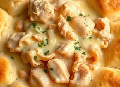Poulet crémeux aux biscuits