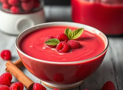 Soupe de Framboises Fraîche