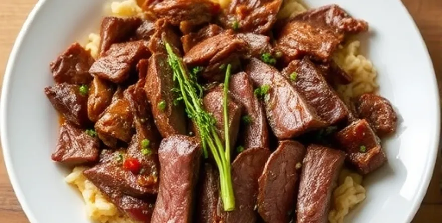 Boeuf au gingembre et chou