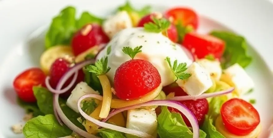 Salade de Pineau et Framboise