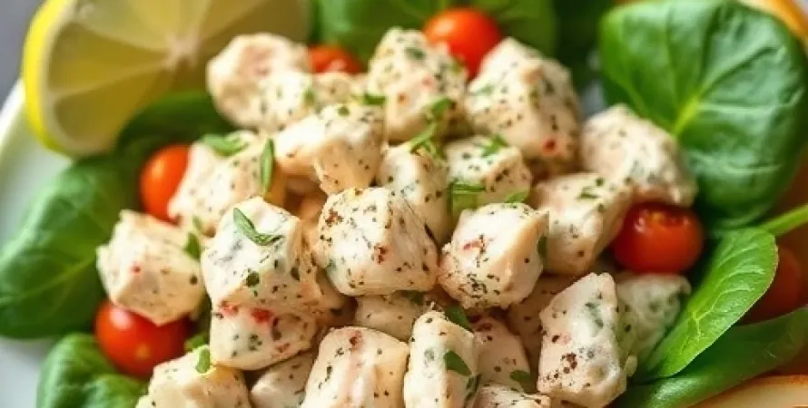 Salade de poulet au citron vert