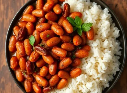 Haricots pinto au riz