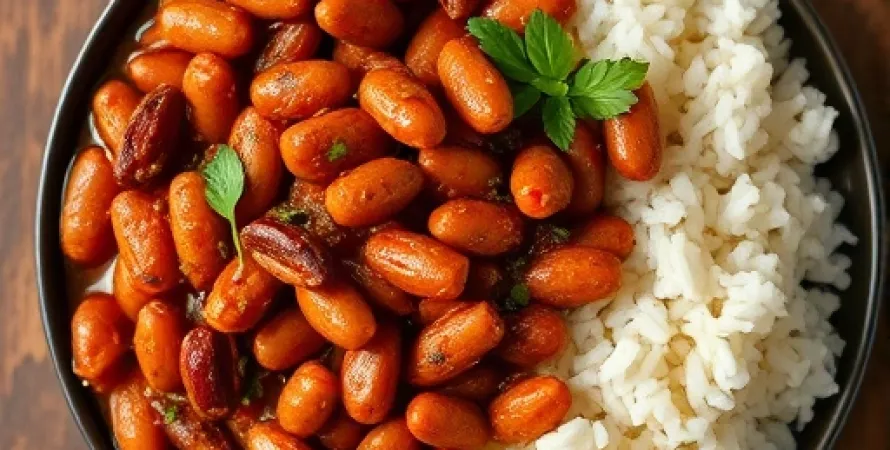 Haricots pinto au riz