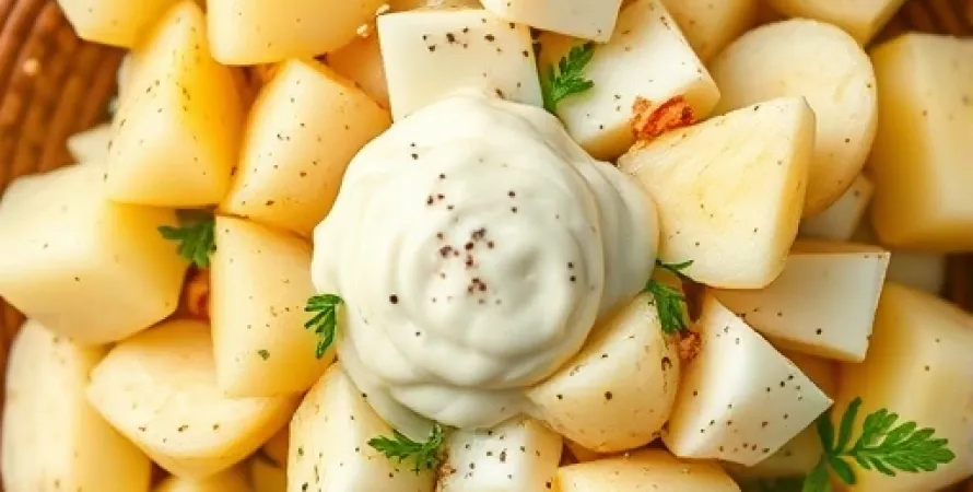 Salade de pommes de terre aux œufs