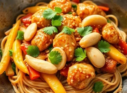 Poulet sauté asiatique